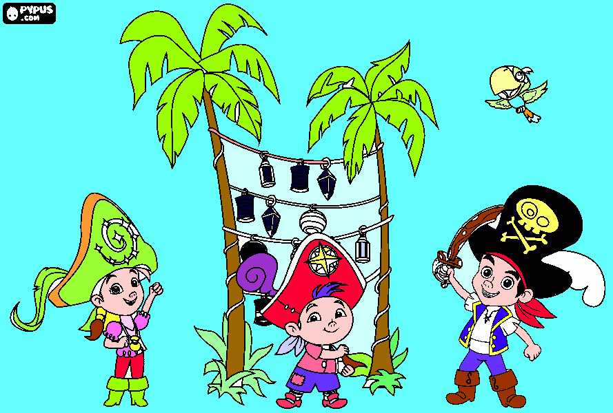 jack ed i suoi amici da colorare