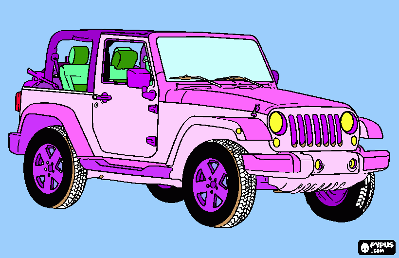jeep mia top da colorare