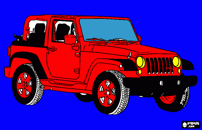 jeep wrangler da colorare