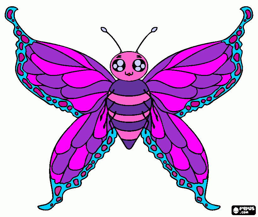 la farfalla piu bella al mondo da colorare