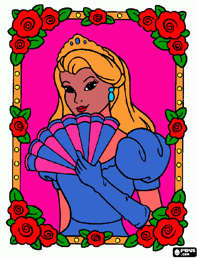 la principessa sissi da colorare