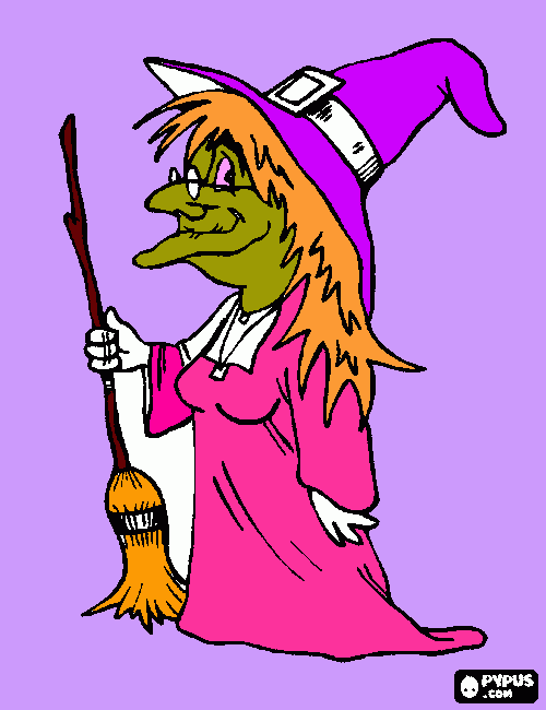 la strega Gostina da colorare
