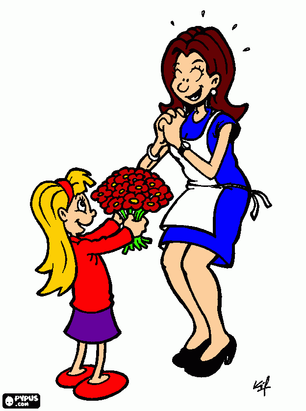 lamore della mia mamma da colorare
