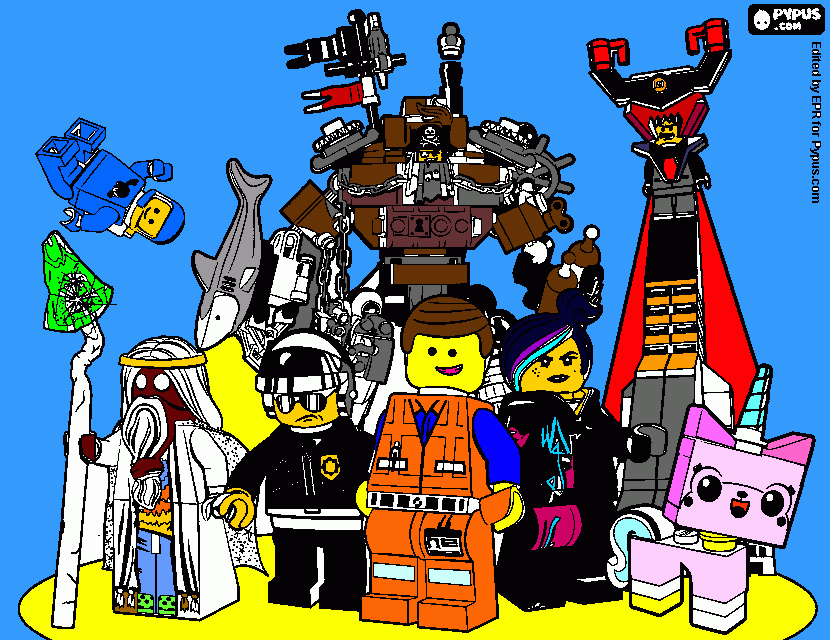 lego movie da colorare