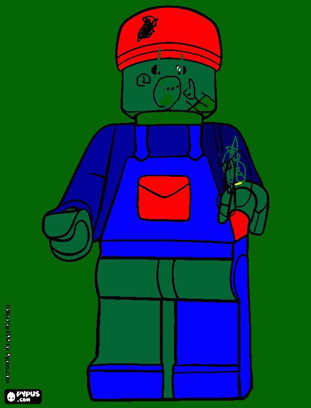 lego zombie da colorare