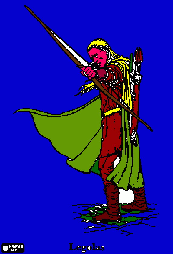 Legolas da colorare
