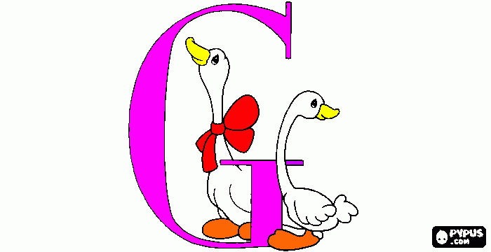 lettera g da colorare
