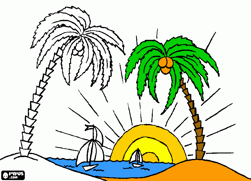 L'oasi felice da colorare