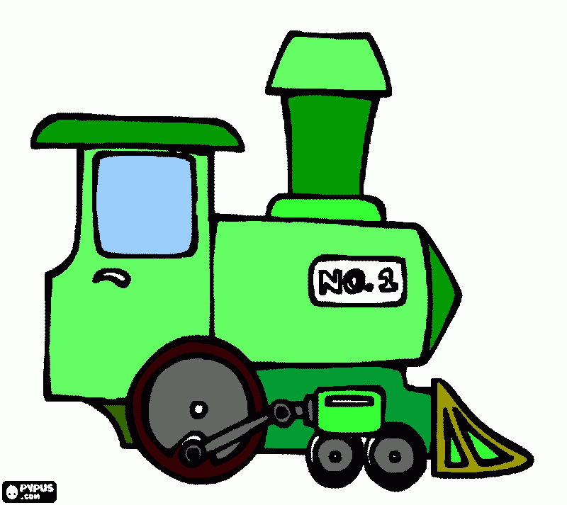 locomotiva da colorare