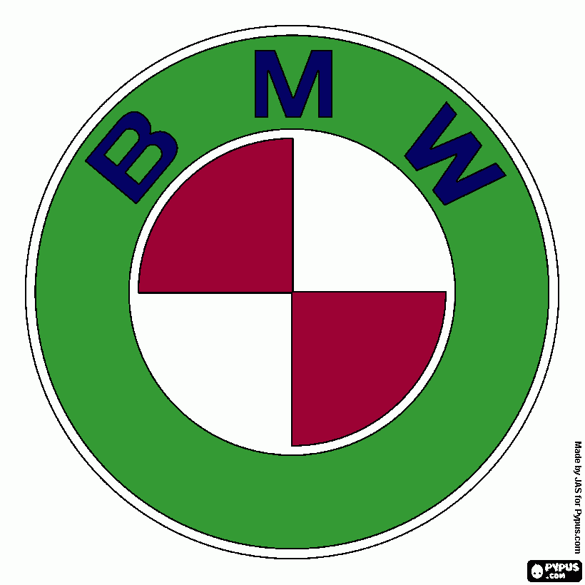 logo BMW da colorare