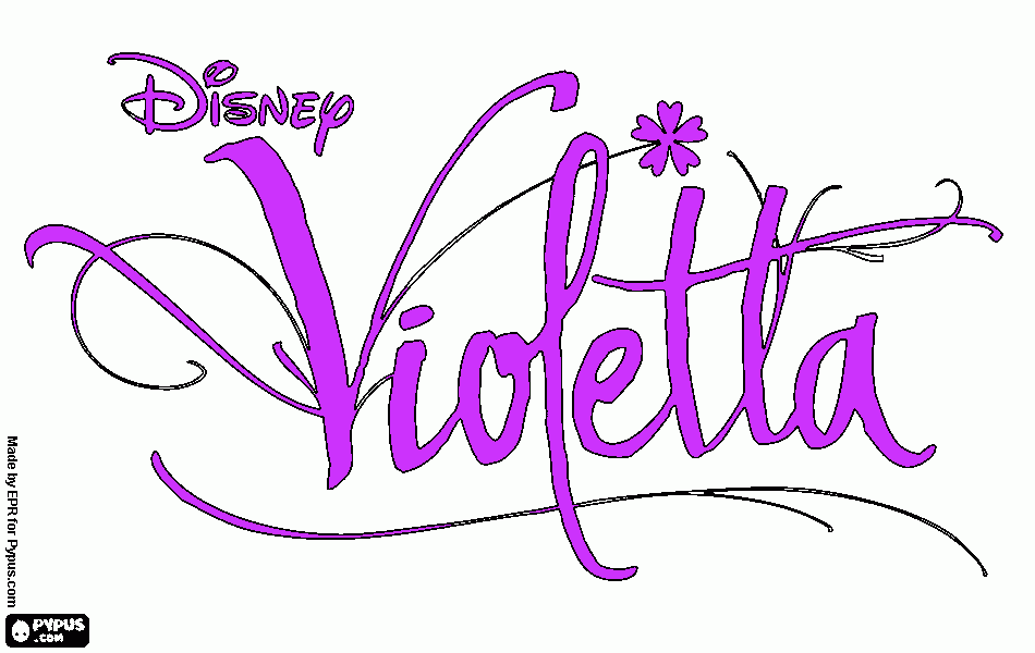 logo di violetta da colorare