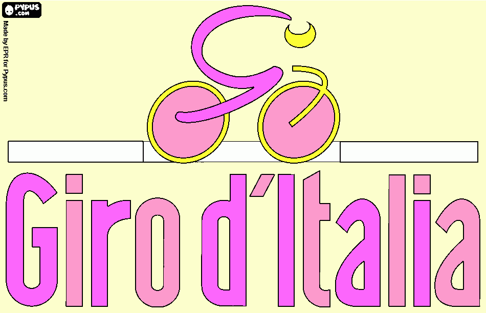 logo Giro Italia da colorare