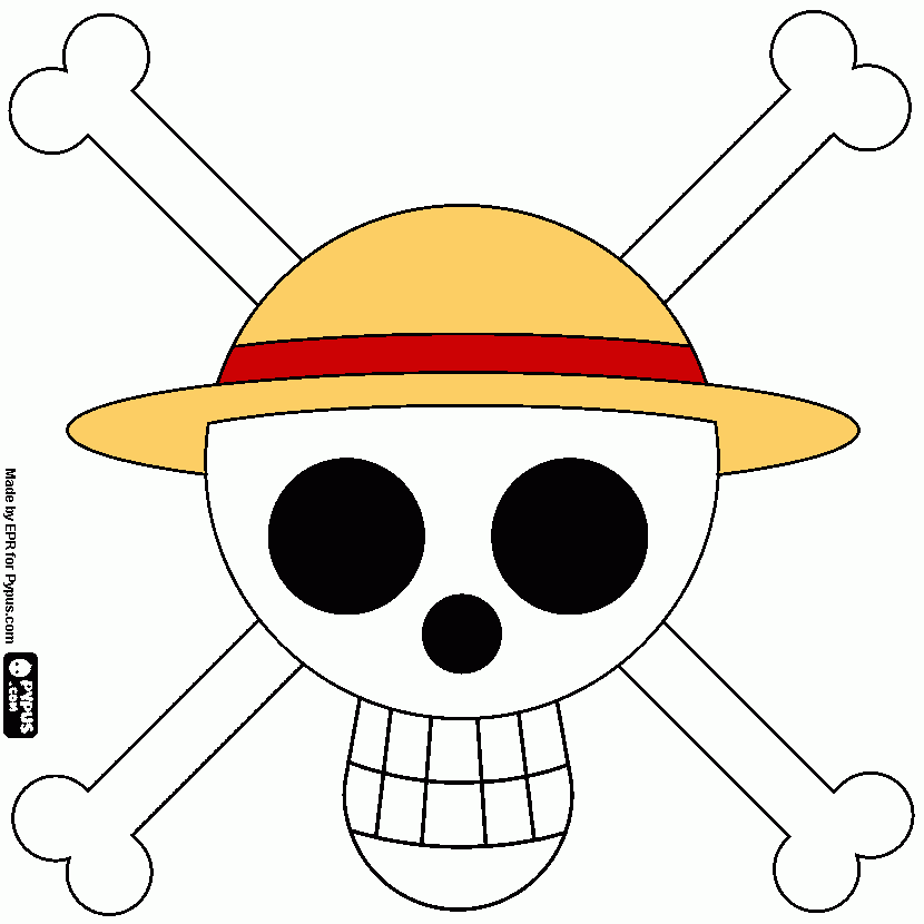 logo One Piece da colorare