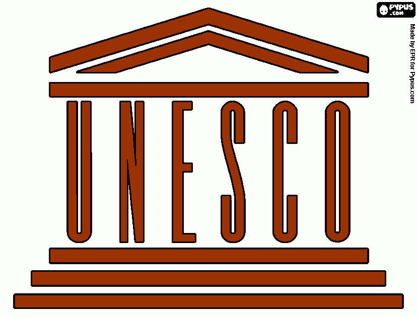 logo unesco da colorare