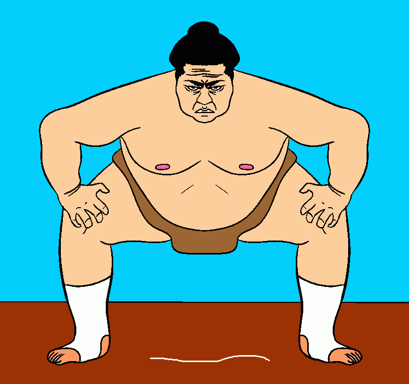 lottatore di sumo da colorare