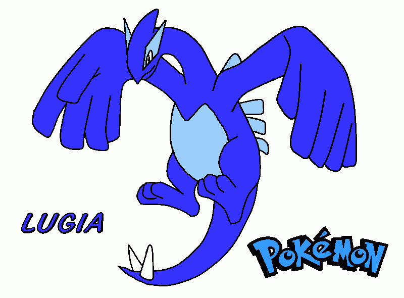 lugia da colorare
