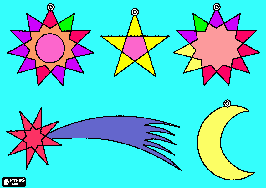 luna da colorare