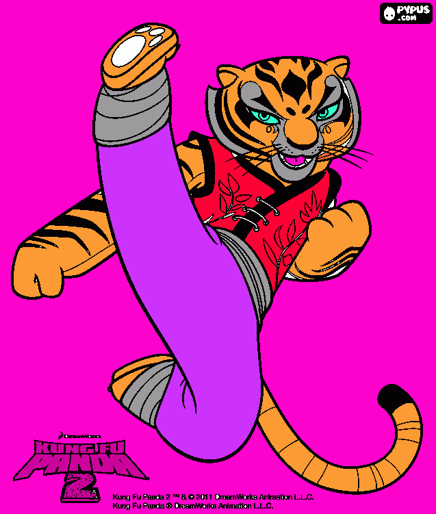 maestra tigre da colorare