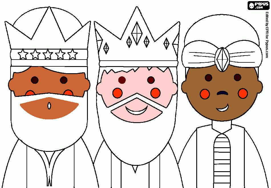 magi solo viso da colorare
