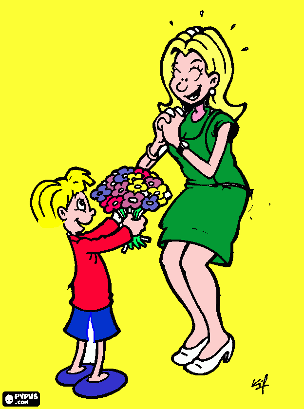 mama da colorare