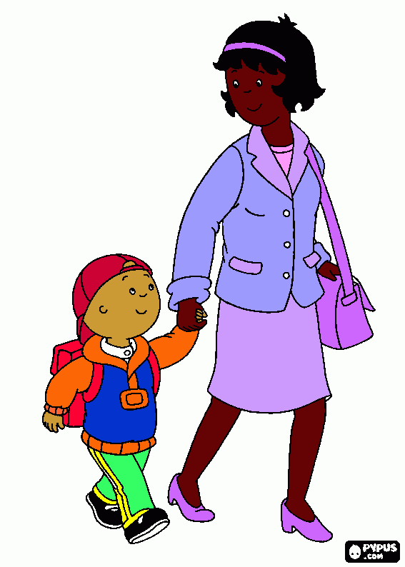 mamma con Oliver da colorare