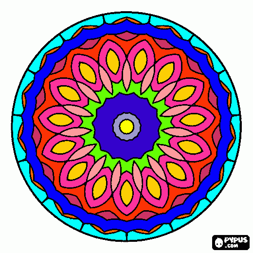 mandala davide da colorare