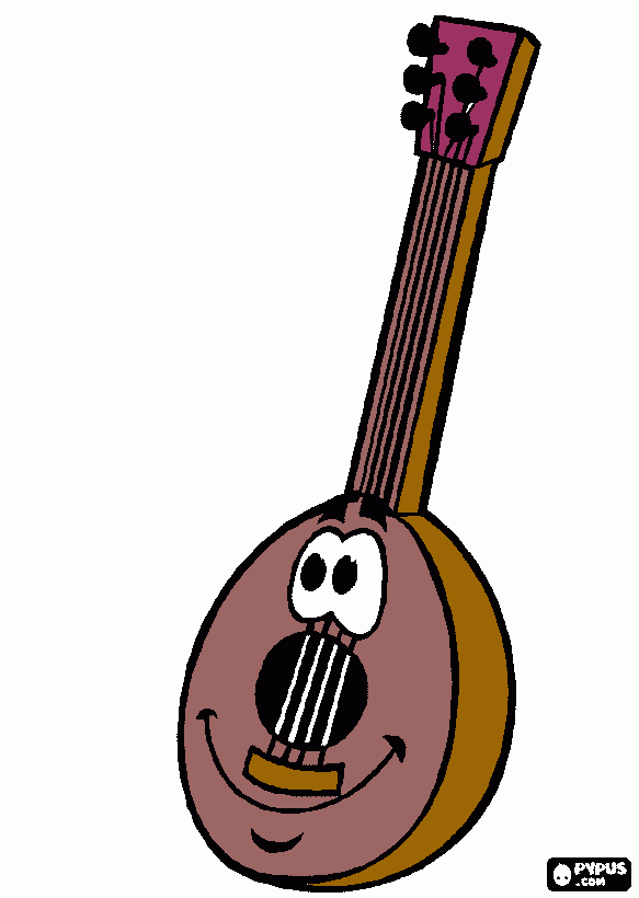mandolino da colorare