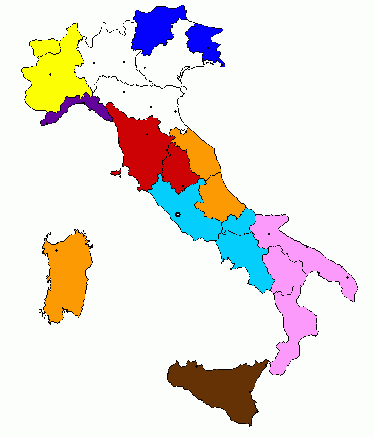 Mappa Nuovo Regional 2023 da colorare