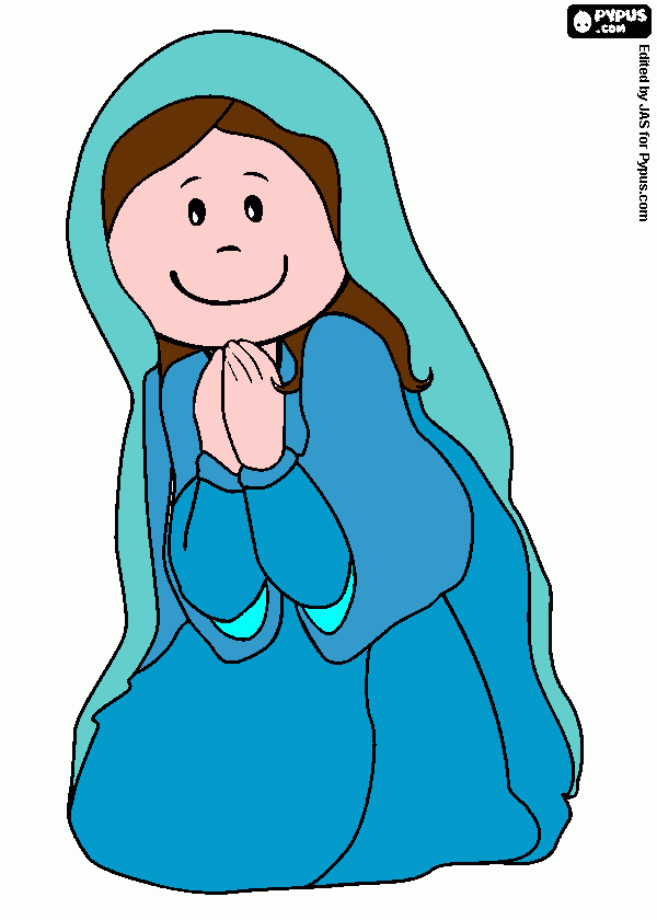 maria color da colorare