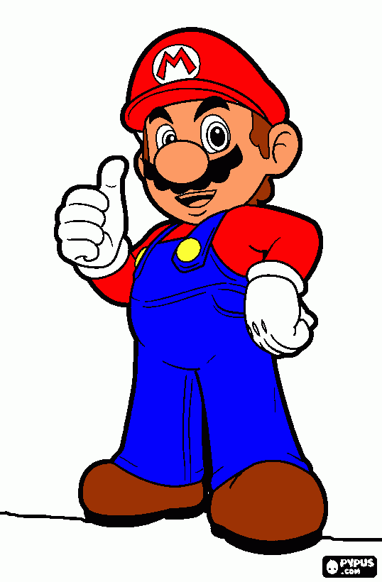mario da colorare