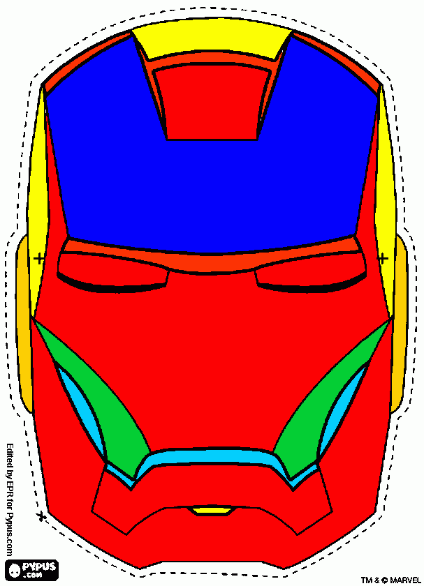 maschera per Nicola da colorare