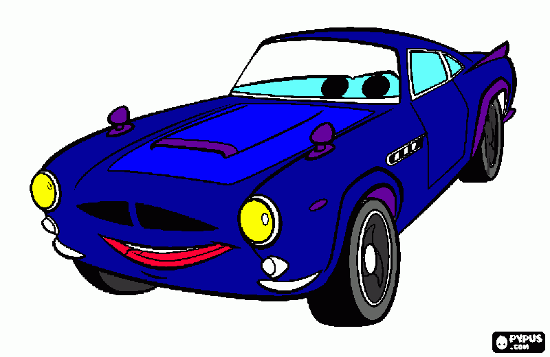 mc finn cars 2 da colorare