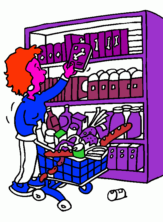 mercato da colorare