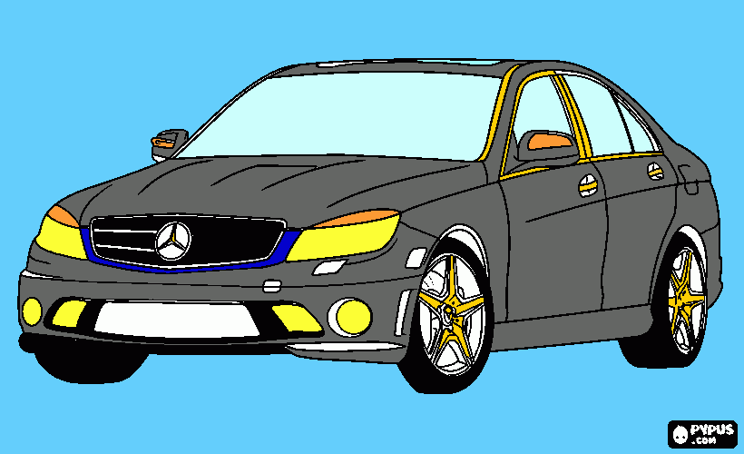 mercedes benz da colorare