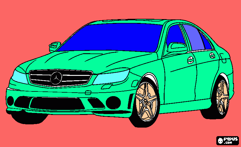 mercedes da colorare