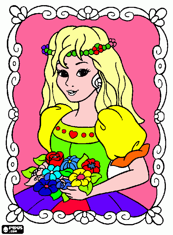 mia principessa da colorare