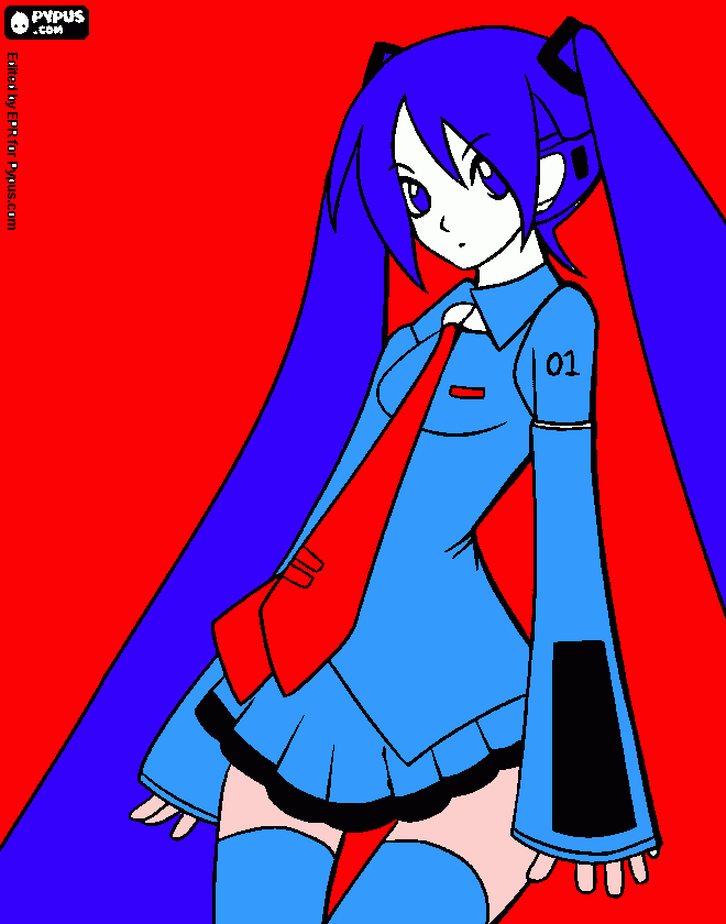 miku da colorare