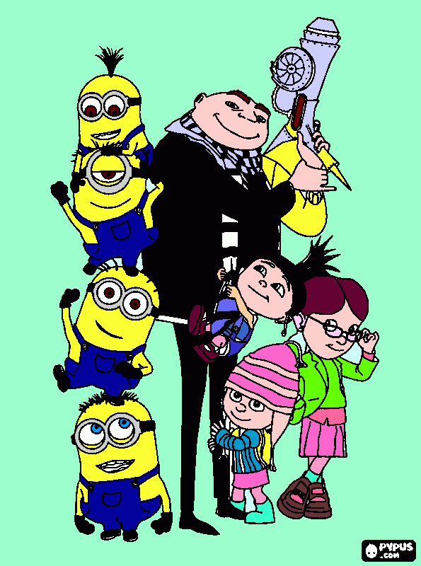 minion da colorare