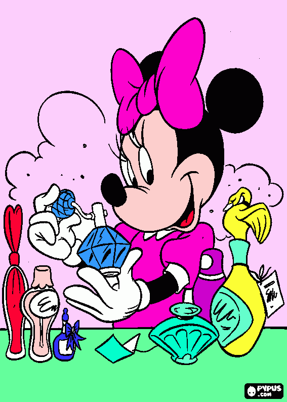 minnie moda   da colorare