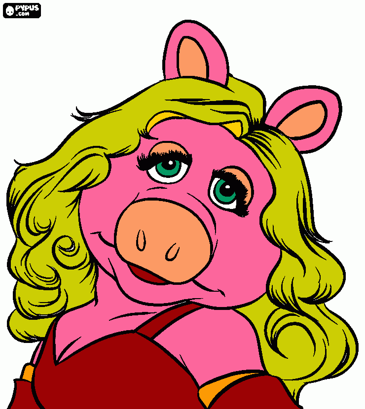 miss piggy da colorare
