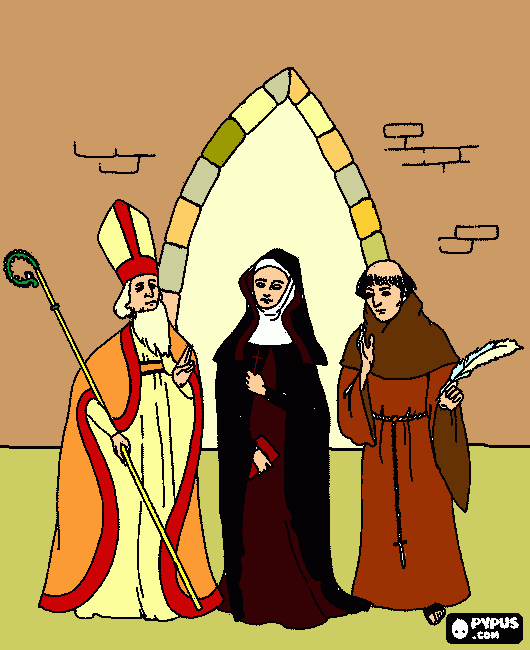 monaci perc copertina da colorare