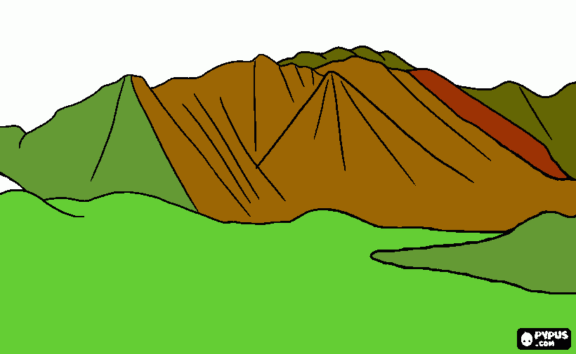 monti da colorare