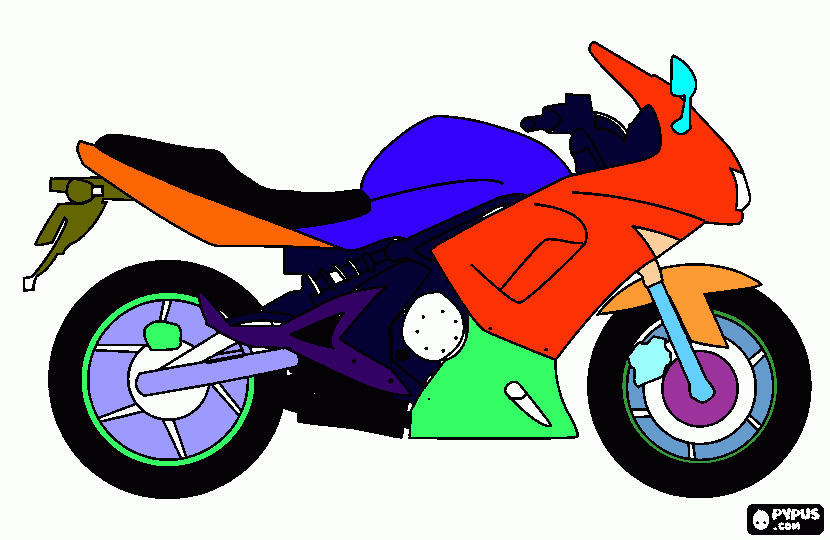 moto pasquale da colorare