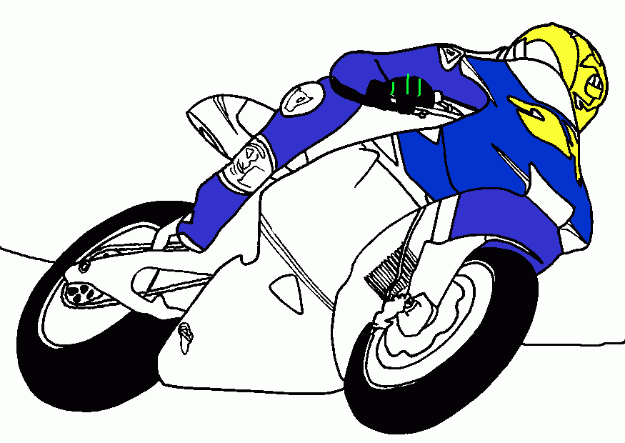 moto vale da colorare