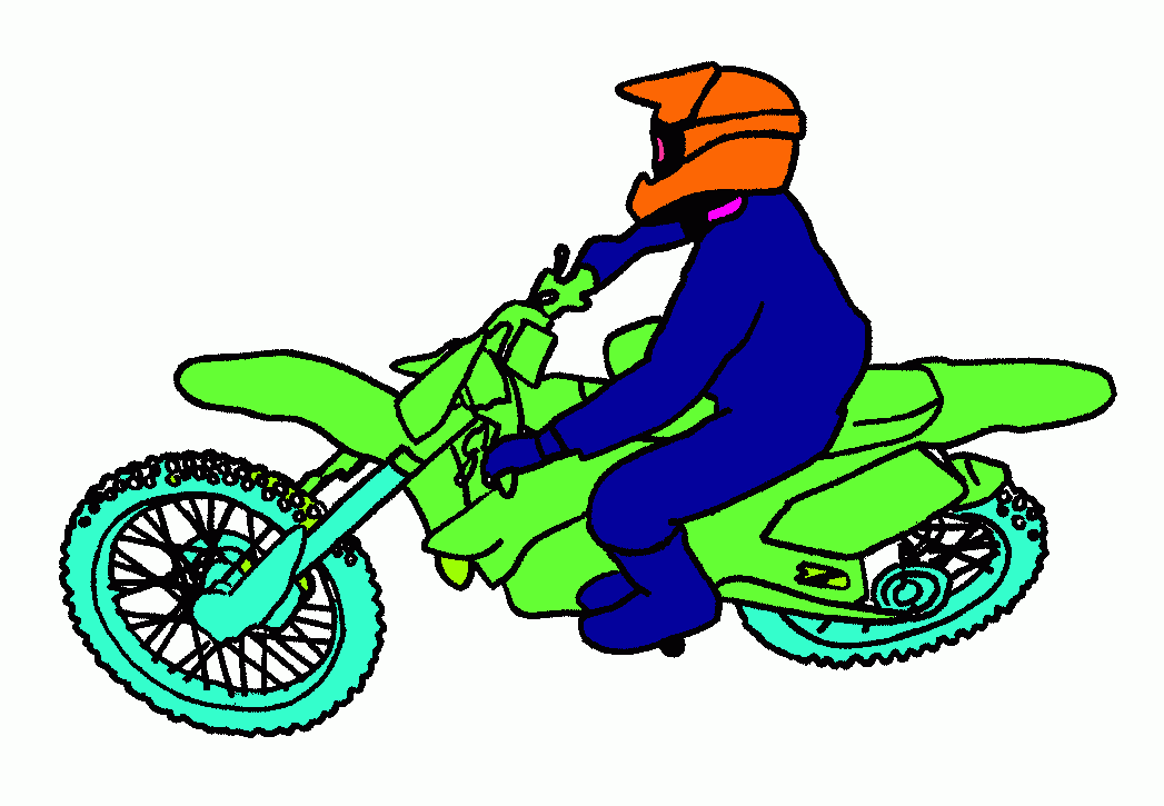 motocross da colorare