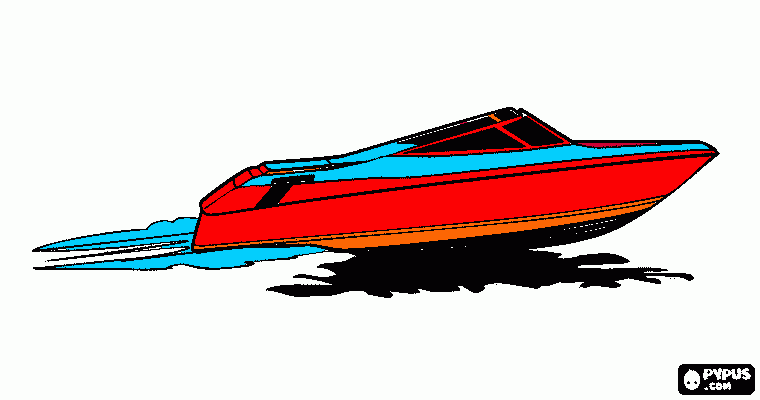 motoscafo da colorare