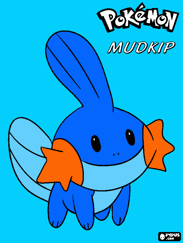 Mudkip!!! da colorare
