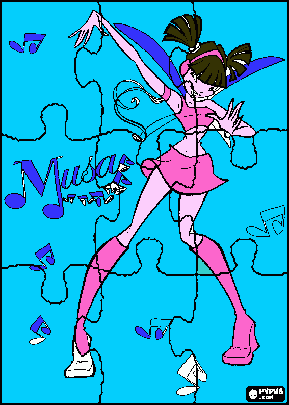 musa winx da colorare