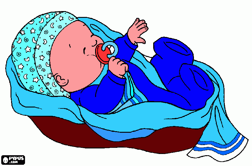 nascita bimbo da colorare