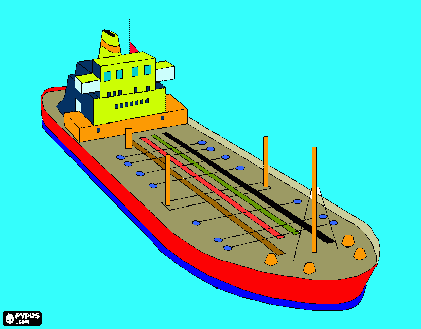 nave petroliera da colorare